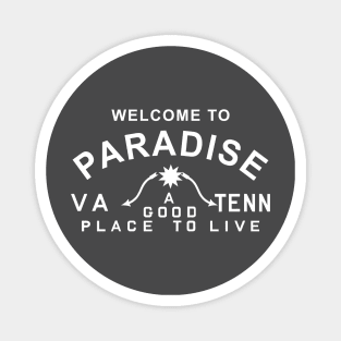 Paradise CVB white text Magnet